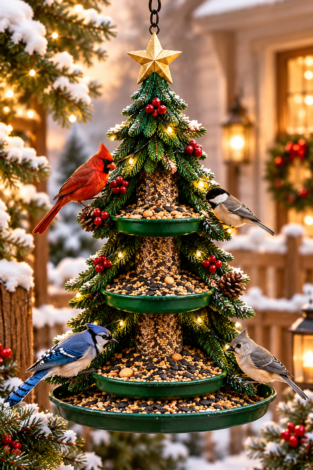 Christmas Multi-Decor Shaped Bird Feeder