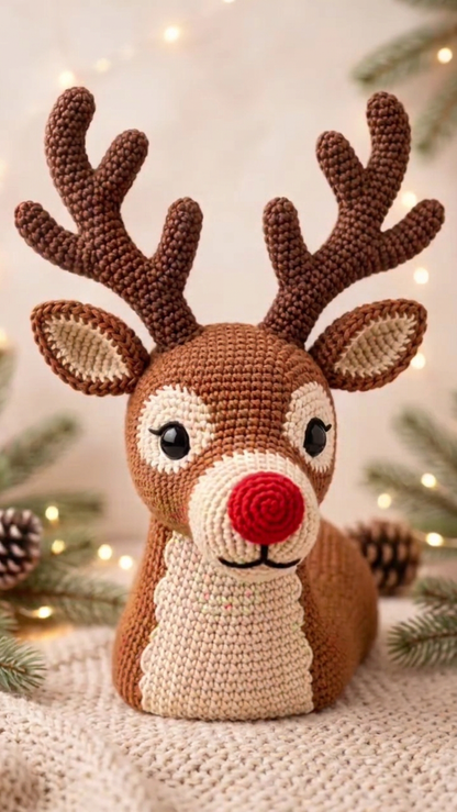 Crochet Wreath DIY Kit – Handmade Holiday Decoration & Festive Family Craft Gift Set