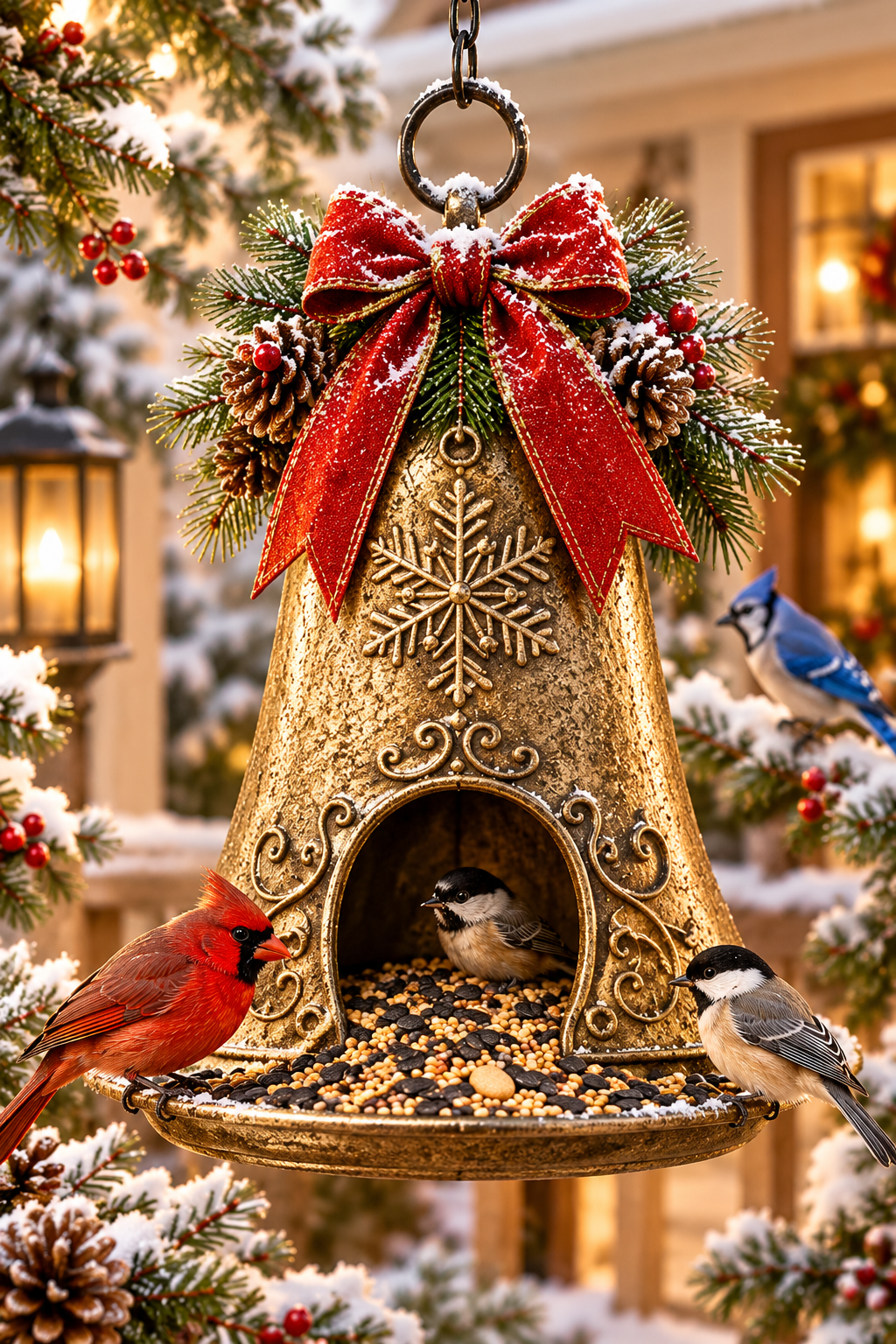 Christmas Multi-Decor Shaped Bird Feeder