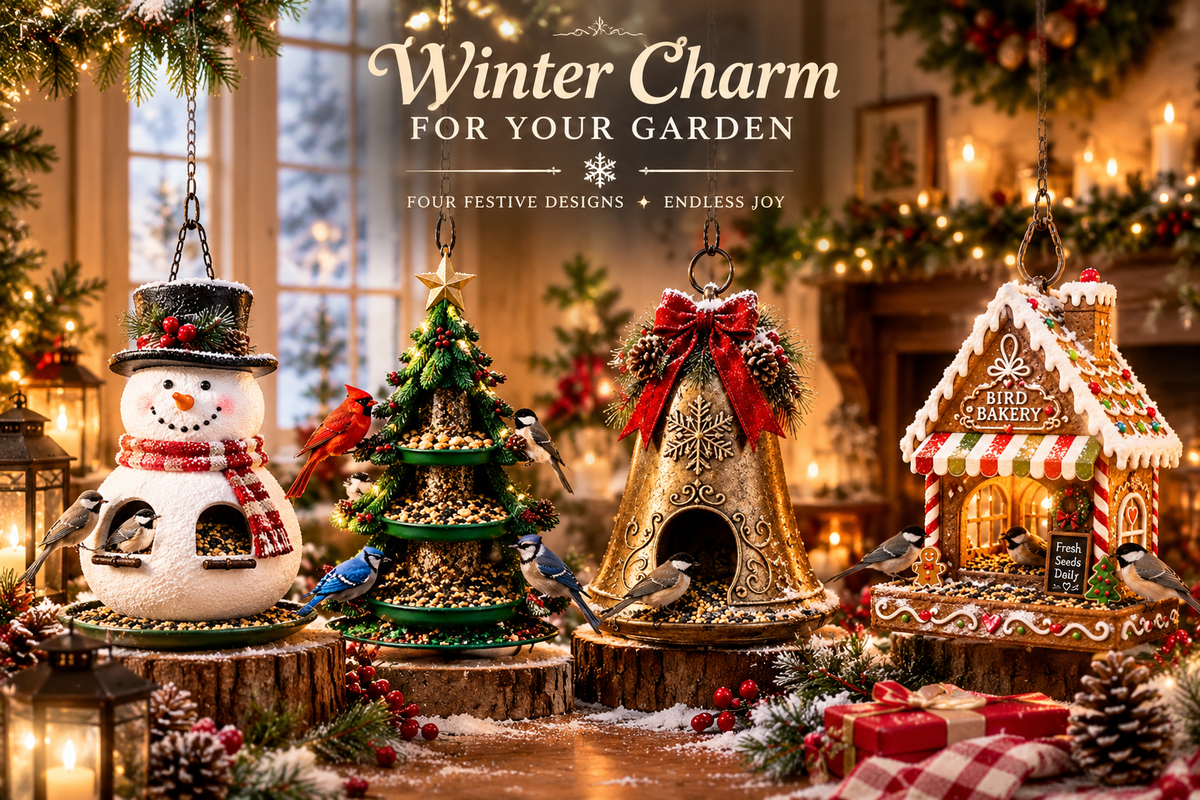 Christmas Multi-Decor Shaped Bird Feeder